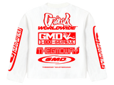 1 800 Global Long Sleeve T shirt Red/White